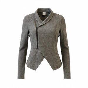 CAbi Charcoal Asymmetrical Blazer Medium